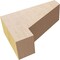 Ekena Millwork 2"W x 6"D x 4"H Classic Clemmons Rough Cedar Woodgrain TimberThane Corbel, Primed Tan CORUR02X06X04CLERCPR - alternate 4